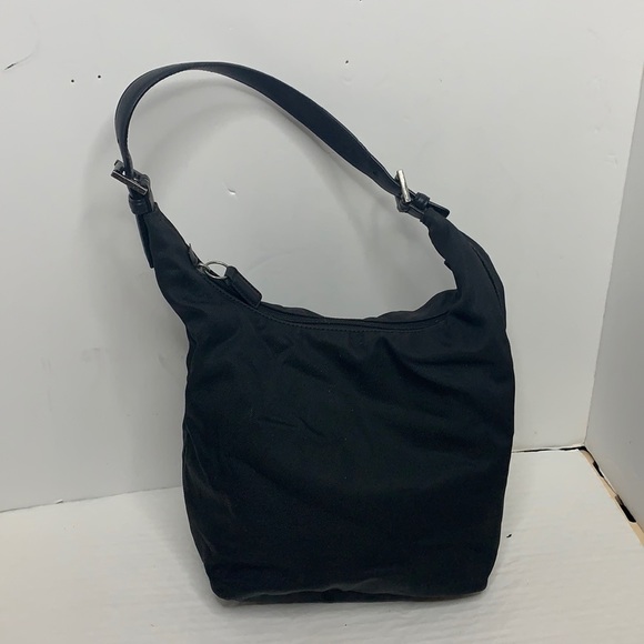 Coach Twill Black Nylon 7423 Canvas Leather bag